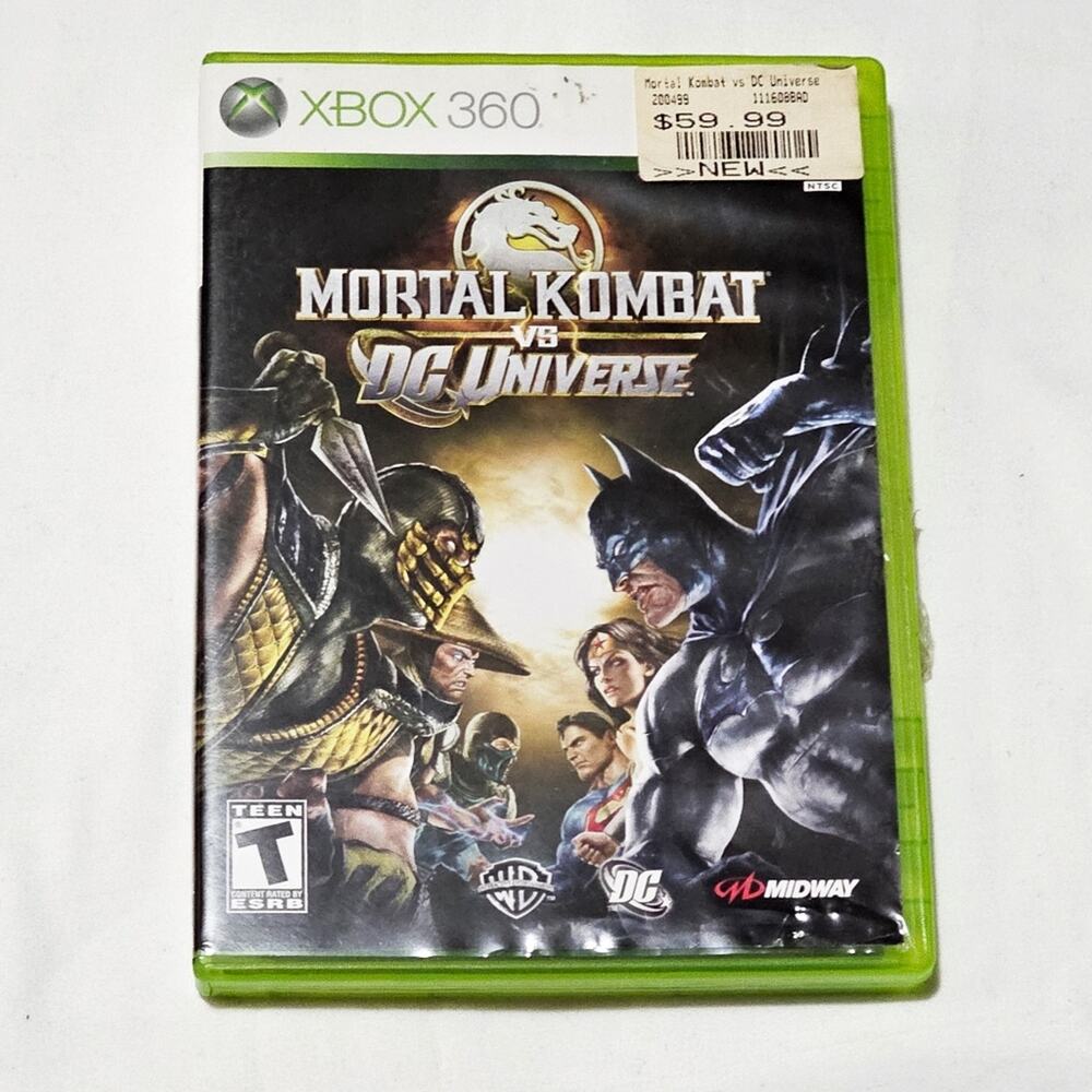 XBOX 360 preloved CIB Mortal Kombat vs DC Universe crossover video game